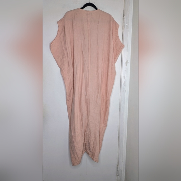 HATCH Plage Lina Neema Caftan Maxi Dress in Mauve Pink - Picture 9 of 11
